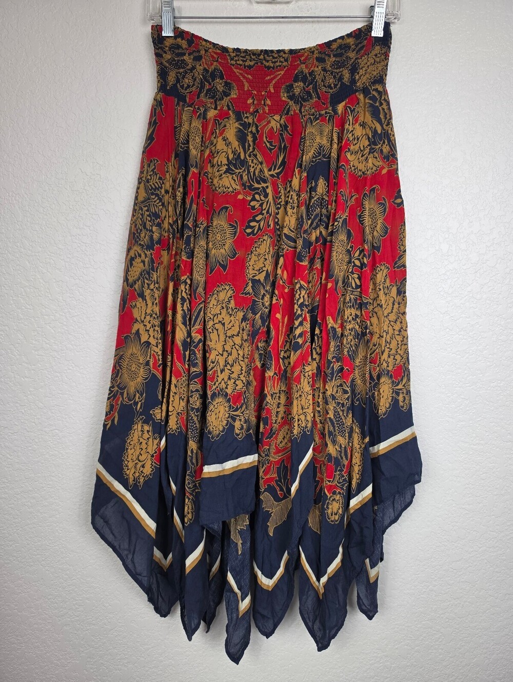 Free People Convertible Floral Handkerchief Skirt Size S